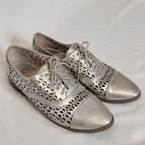 Silver Laced Loafers